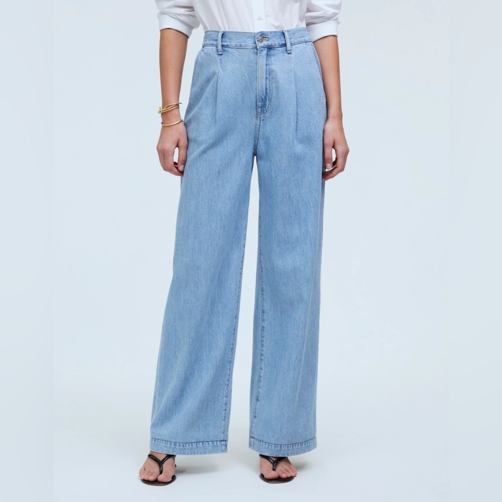 Madewell The Harlow Wide-Leg Jean: Airy Denim Edition Benicia Wash size 29/8